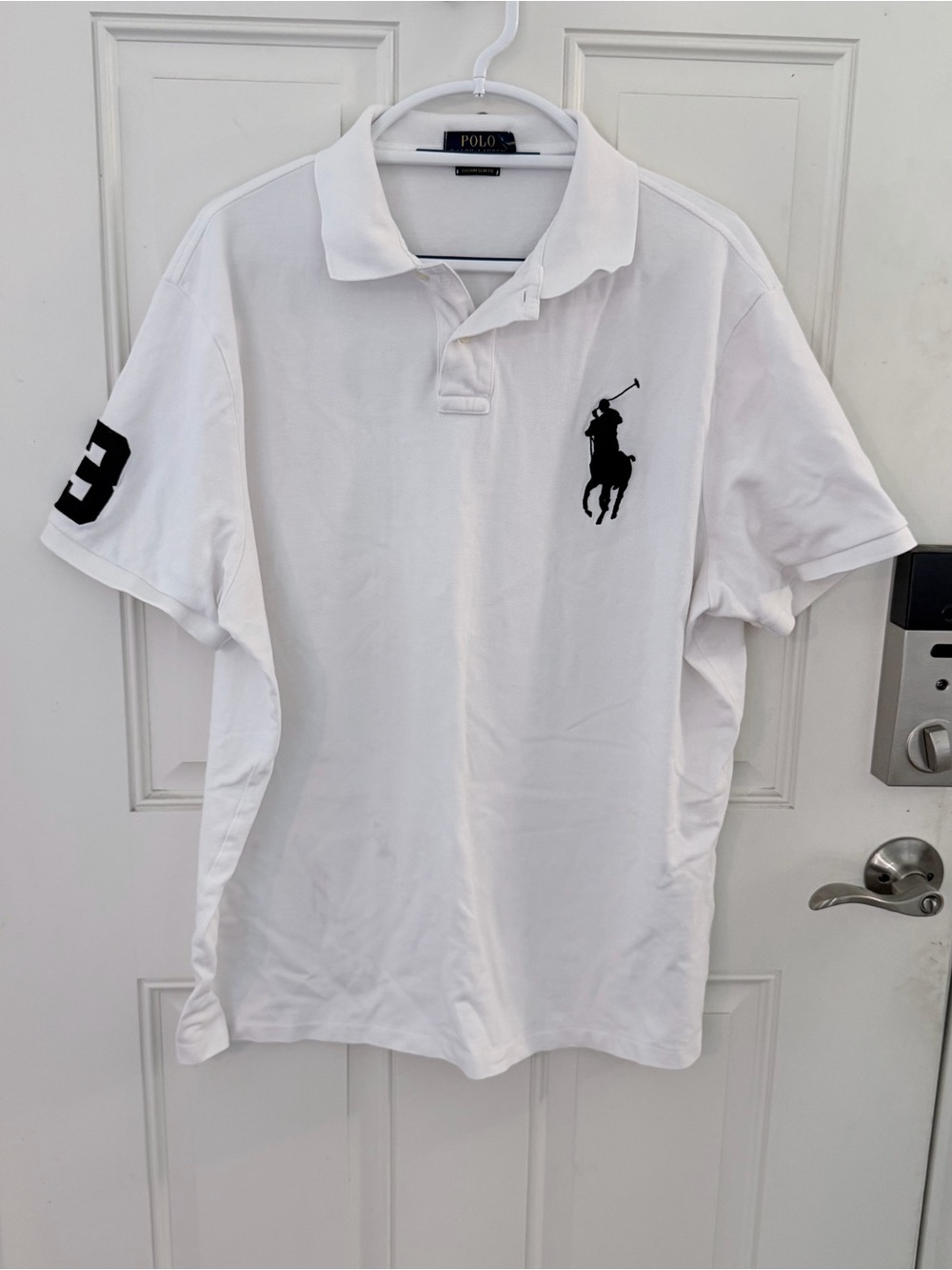 Polo Ralph Lauren Big Pony Polo Shirt XXL | White Black